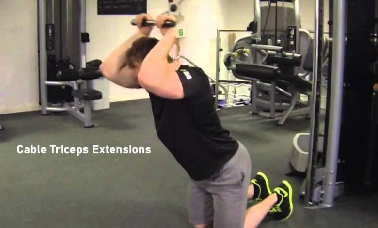 cable triceps extensions