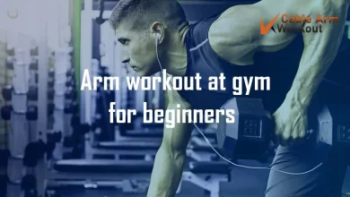 arm workout at gym for beginners
