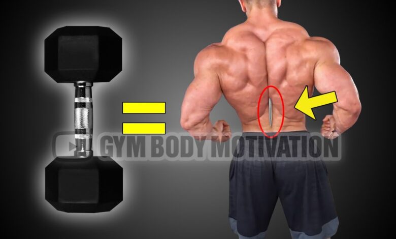 6 Dumbbell Exercises To Build A Big Back