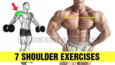 7 Best Exercises for BIGGER SHOULDERS Gym Body Motivation