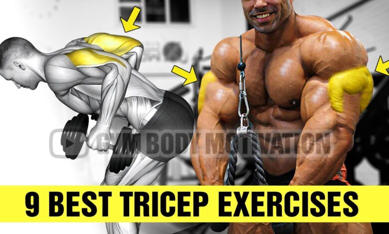 9 Tricep Exercises for Bigger Arms DON39T SKIP THESE
