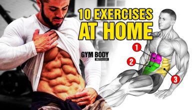 BEST 10 ABS EXERCISES HOME WORKOUT