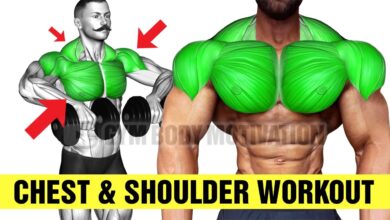 CHEST and SHOULDER Workout for MASS Gym Body Motivation