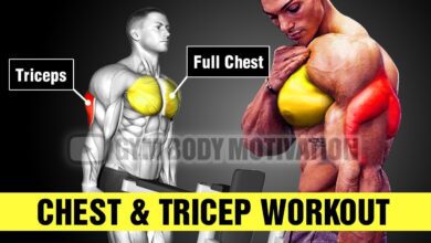 Chest Tricep Workout Gym Body Motivation
