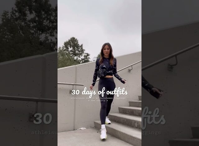 Day 30 Hot Girl Walk Outfit Casual Athleisure Outfit with Lululemon Leggings lululemon
