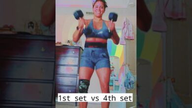 Fitness in your 30s fitmom fitnessjourney fitafterkids fitshorts pennybarnshaw homeworkout barbell workout