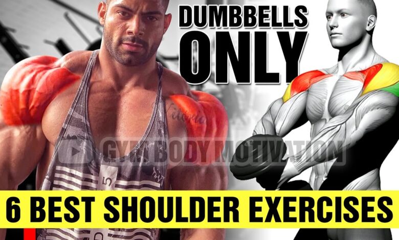 Full Shoulder Workout with Dumbbells for 3D Delts Gym