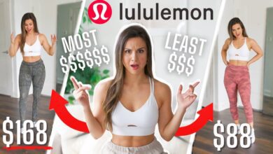 TRYING THE MOST AND LEAST EXPENSIVE LULULEMON LEGGINGS LULULEMON