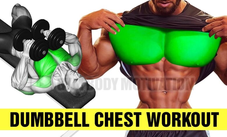 1666572975 Dumbbell Only Chest Workout For Mass Gym Body Motivation