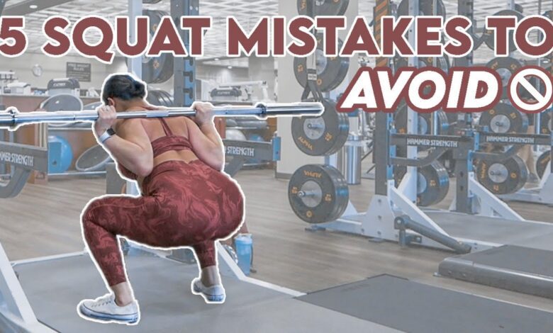 AVOID THESE EXERCISE MISTAKES SQUATS