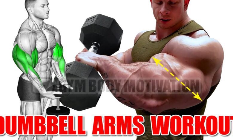 Bigger Arms Workout With Dumbbells Only At Home
