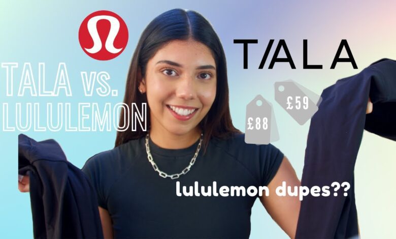 IS TALA A DUPE FOR LULULEMON TALA DAYFLEX VS
