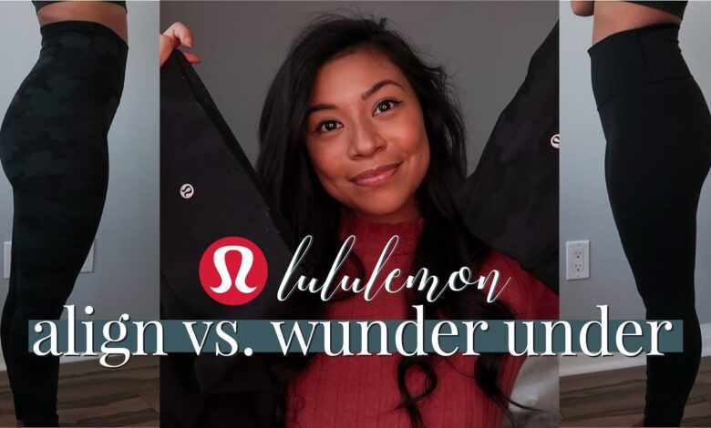 Lululemon Align vs Wunder Under Leggings ComparisonTry On Review