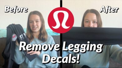 REMOVING BOUTIQUE DECALS FROM LULULEMON LEGGINGS GET LULULEMON CHEAP