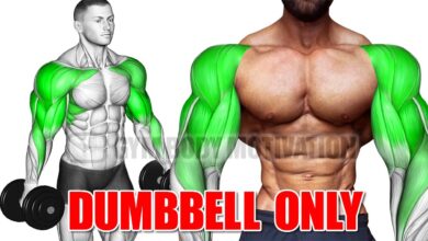 SHOULDER AND ARMS WORKOUT WITH DUMBELLS ONLY
