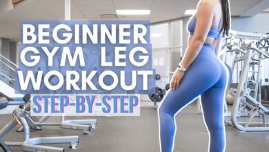 STEP BY STEP Beginner Gym Leg Workout