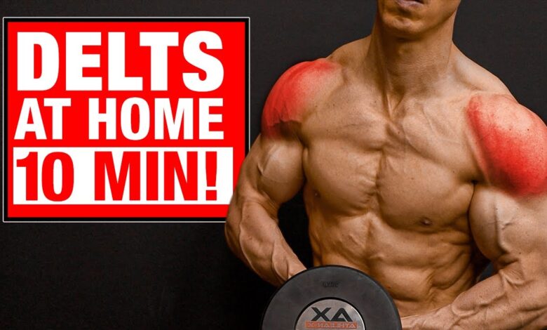 10 Min Home Shoulder Workout SETS AND REPS INCLUDED
