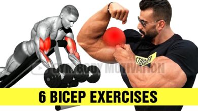 6 Bicep Exercises for Bigger Arms Gym Body Motivation