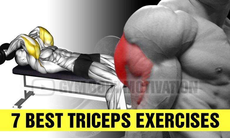 7 Fastest Effective Big Triceps Exercises Gym Body Motivation