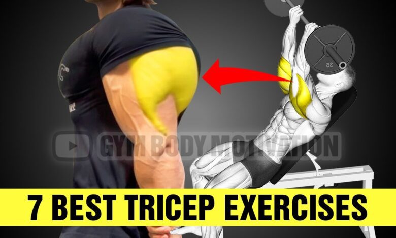 7 Fastest Effective Exercises to Get THICK Triceps