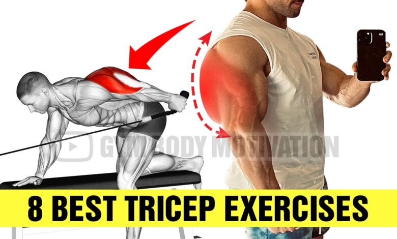 8 Effective Exercises To Build Your Triceps