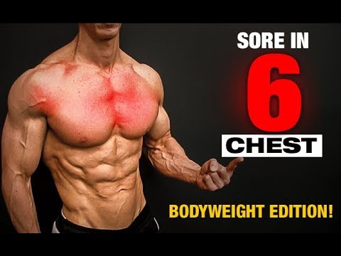 Bodyweight Chest Workout SORE IN 6 MINUTES