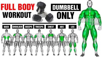 DUMBBELLS ONLY FULL BODY WORKOUT Gym Body Motivation