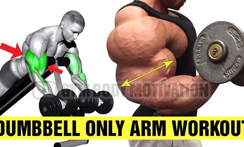 Dumbbell Bicep and Tricep Workout for Bigger Arms