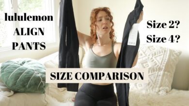 LULULEMON SIZE COMPARISON Align Pants size 2 vs size 4