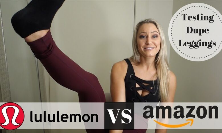 Lululemon Employee Reviews Dupe Leggings From Amazon