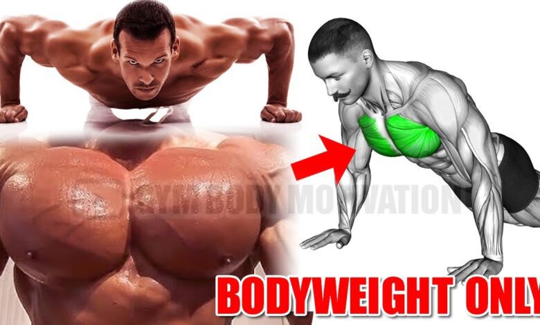 Most Effective Bodyweight Chest Workout NO EQUIPMENT NEEDED
