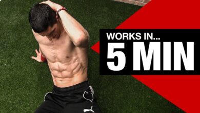 RIPPED ABS Beginner Ab Workout 5 Minutes