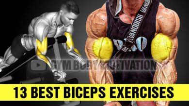 13 Bicep Exercises for Bigger Arms Gym Body Motivation