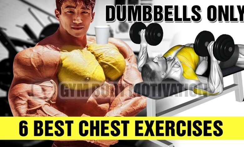 6 Dumbbell Chest Exercises For Mass Gym Body Motivation