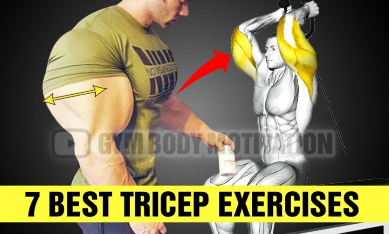 7 Exercises To Grow Your Triceps Gym Body Motivation