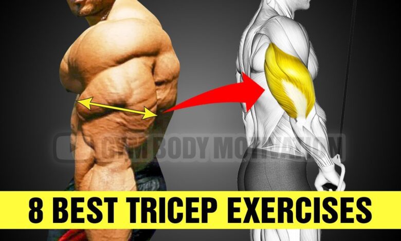 8 Quick Tricep Exercises For Bigger Arms